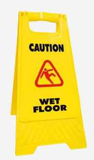 Caution Wet Floor Foldable A-Frame Warning Board