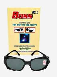 Boss No. 1 Heavy Frame Black Welding Safety Eyewear