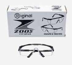 Original Zooz Half-Rim Clear Anti-Scratch Safety Spectacles