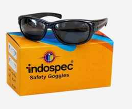 Indospec Heavy Duty Polarized Dark Safety Goggles (Box)
