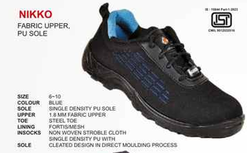 Nikko Lightweight Breathable Fabric Upper PU Sole Work Sneakers