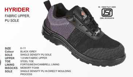 Hyrider Lightweight Fabric Upper PU Sole Safety Sneakers