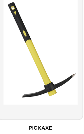 Fiberglass Handle High Impact Forged Steel Pickaxe