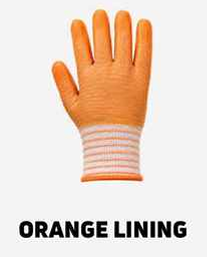 Coated Gloves – Orange Lining (Single)