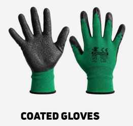 Coated Gloves – Green Black