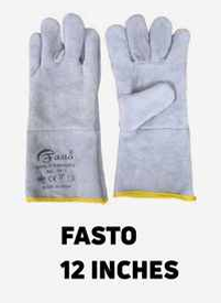 Fasto 12 Inches Long Welding Leather Gloves