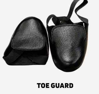 External Strap-On Leather Safety Toe Guards