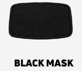 Black Breathable Mesh Protective Mask