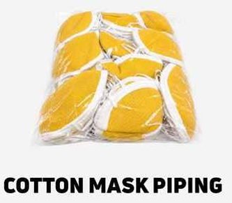 Cotton Mask with Reinforced Piping (Pack)