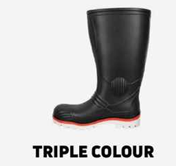 Triple Colour PVC Heavy Duty Mining Gumboot