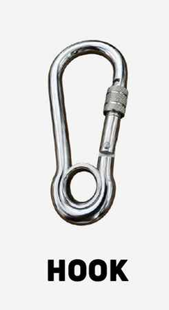 Forged Alloy Steel Screw-Lock Safety Hook (Karabiner)