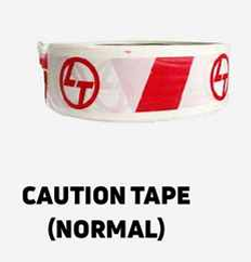 Red & White Normal Barricade Warning Caution Tape