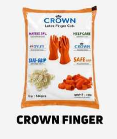 Crown Brand Pure Latex Finger Cots (Safe-Grip)